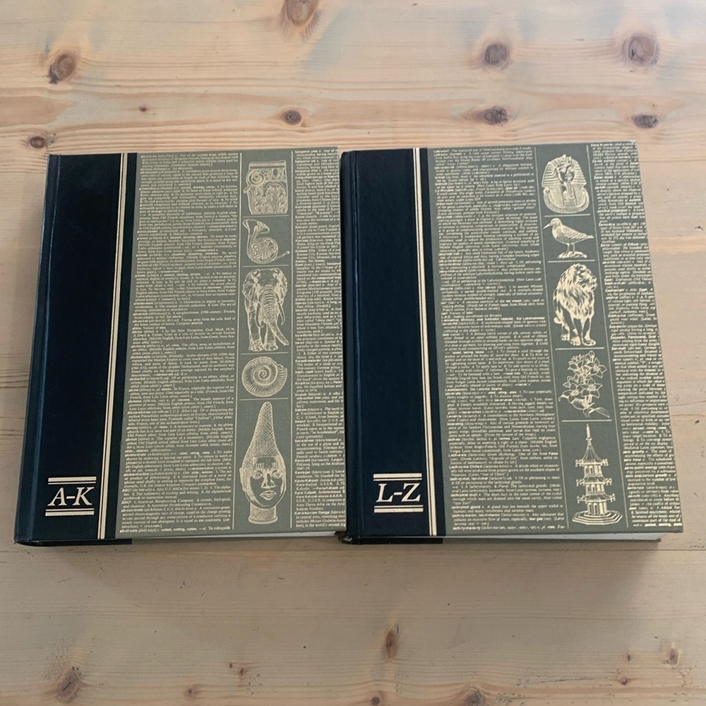 Readers Digest Illustrated Encyclopedia A-Z Dictionary Set 1 & 2 Hardcover